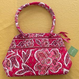 Retired Patterned Vera Bradley Rosy Posies Bowler Bag New with Tags